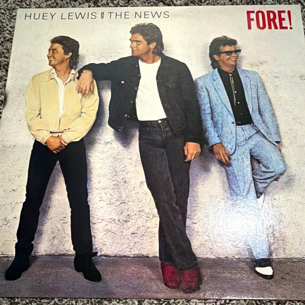 Huey Lewis & The News Fore! 12" Vinyl LP Chrysalis OV 41534 1986